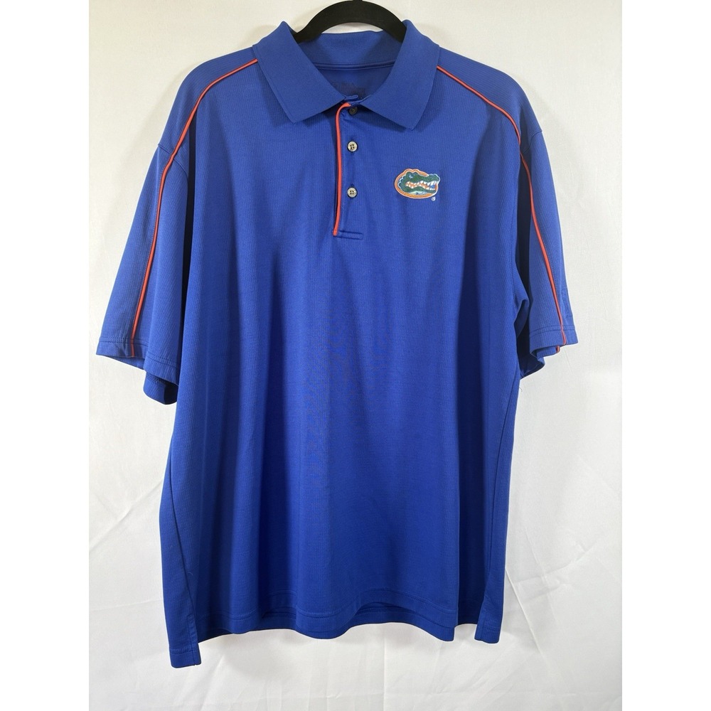 PGA tour polo shirt size XL florida gators 1/4 button pullover mesh embroidered